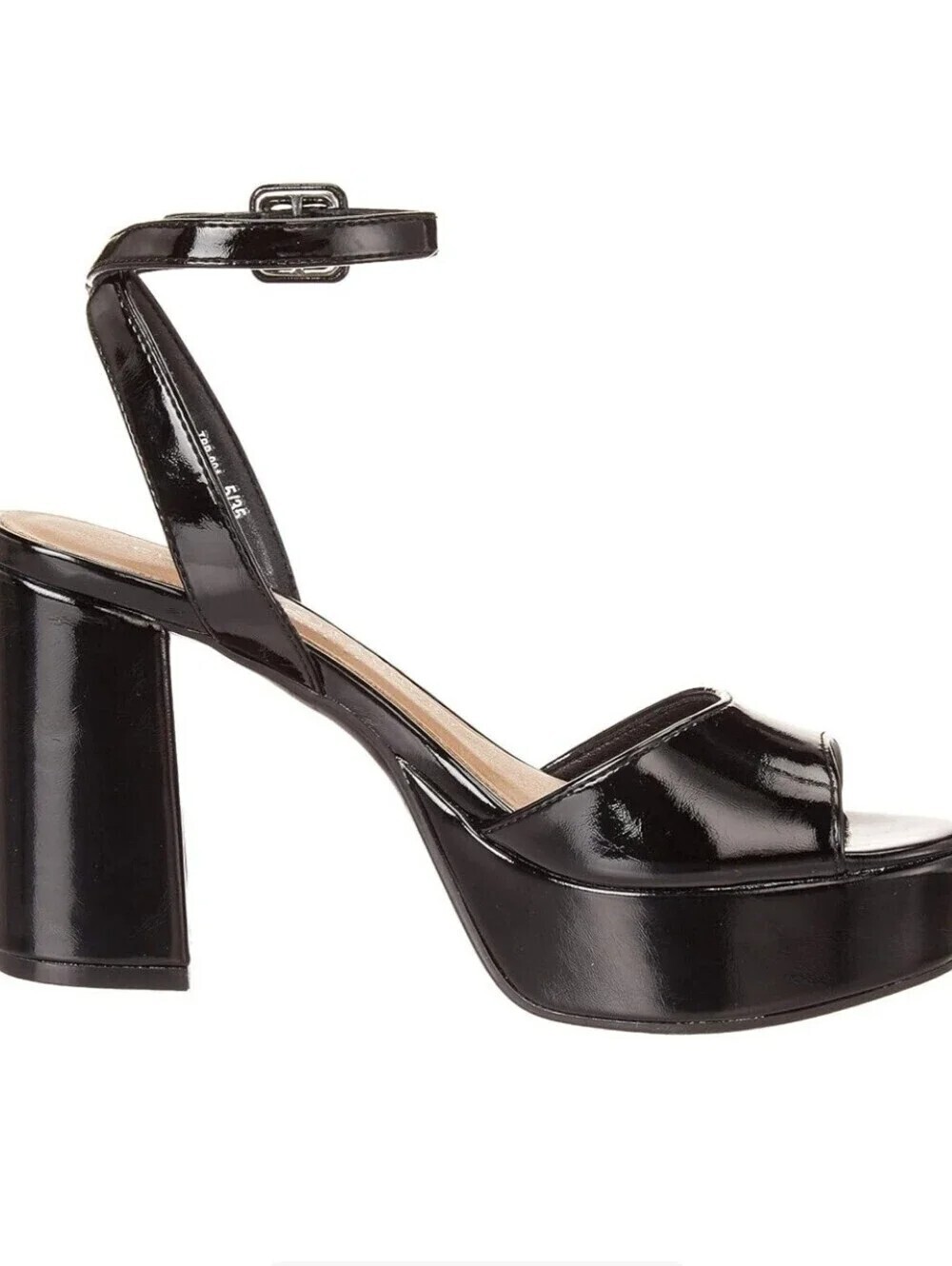 Chinese Laundry Theresa Patent Platform Heels Black Size 9 NIB Y2K Party - Picture 8 of 13